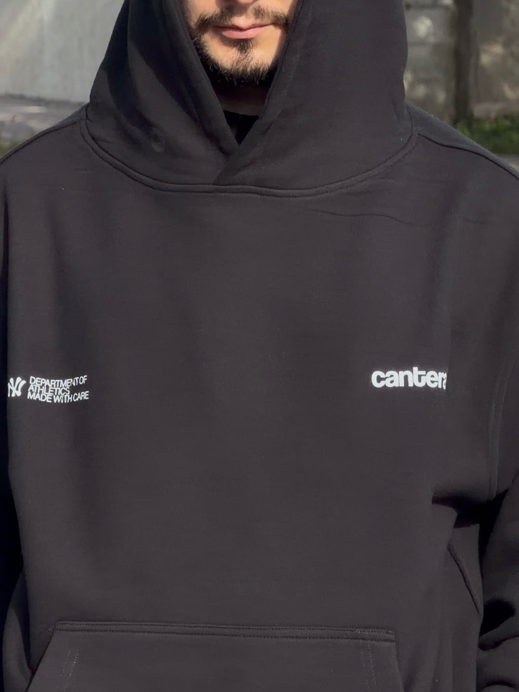 YANKEES BLACK HEAVYWEIGHT HOODIE