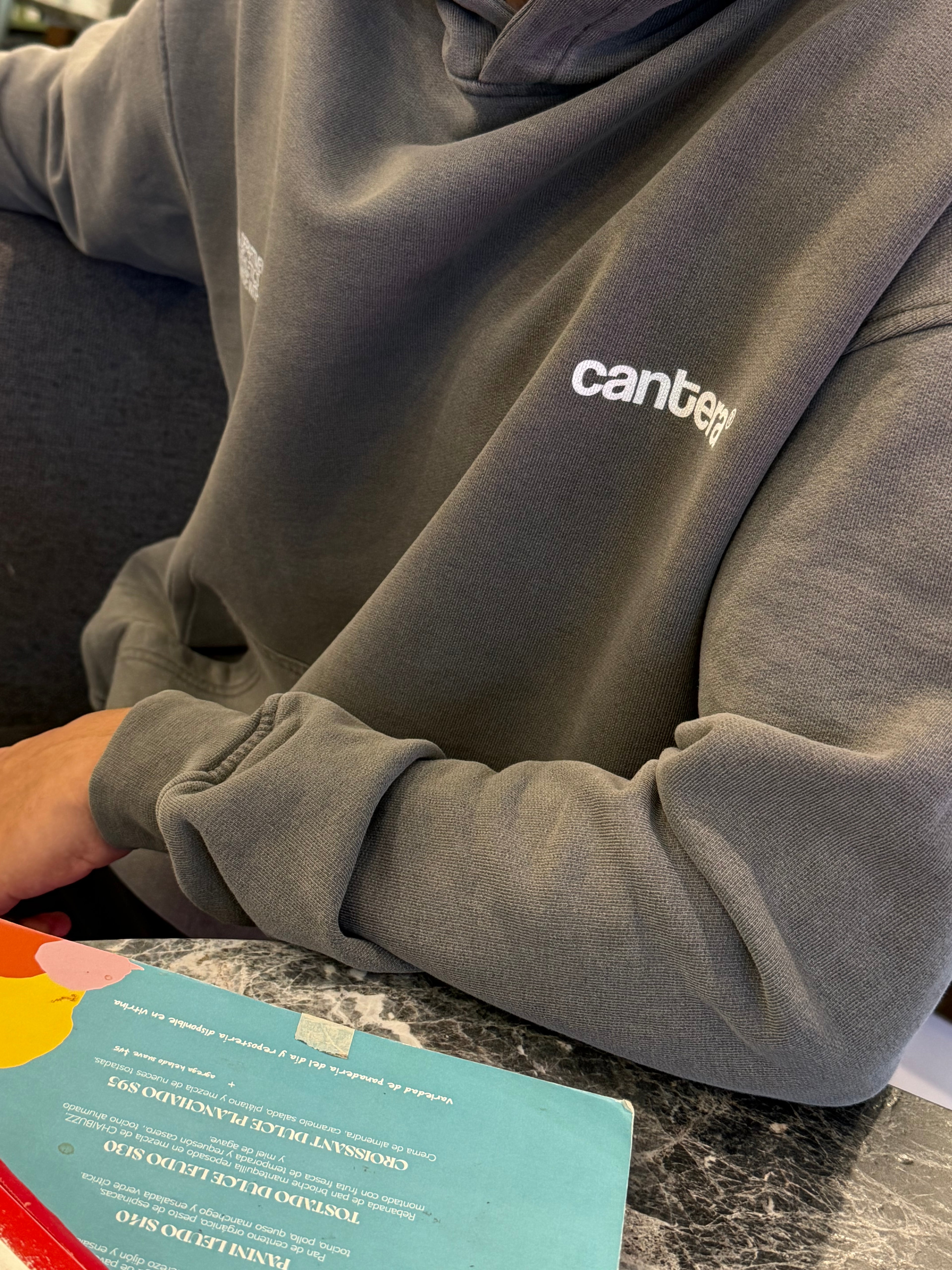 YANKEES WASHED GREY HEAVYWEIGHT HOODIE