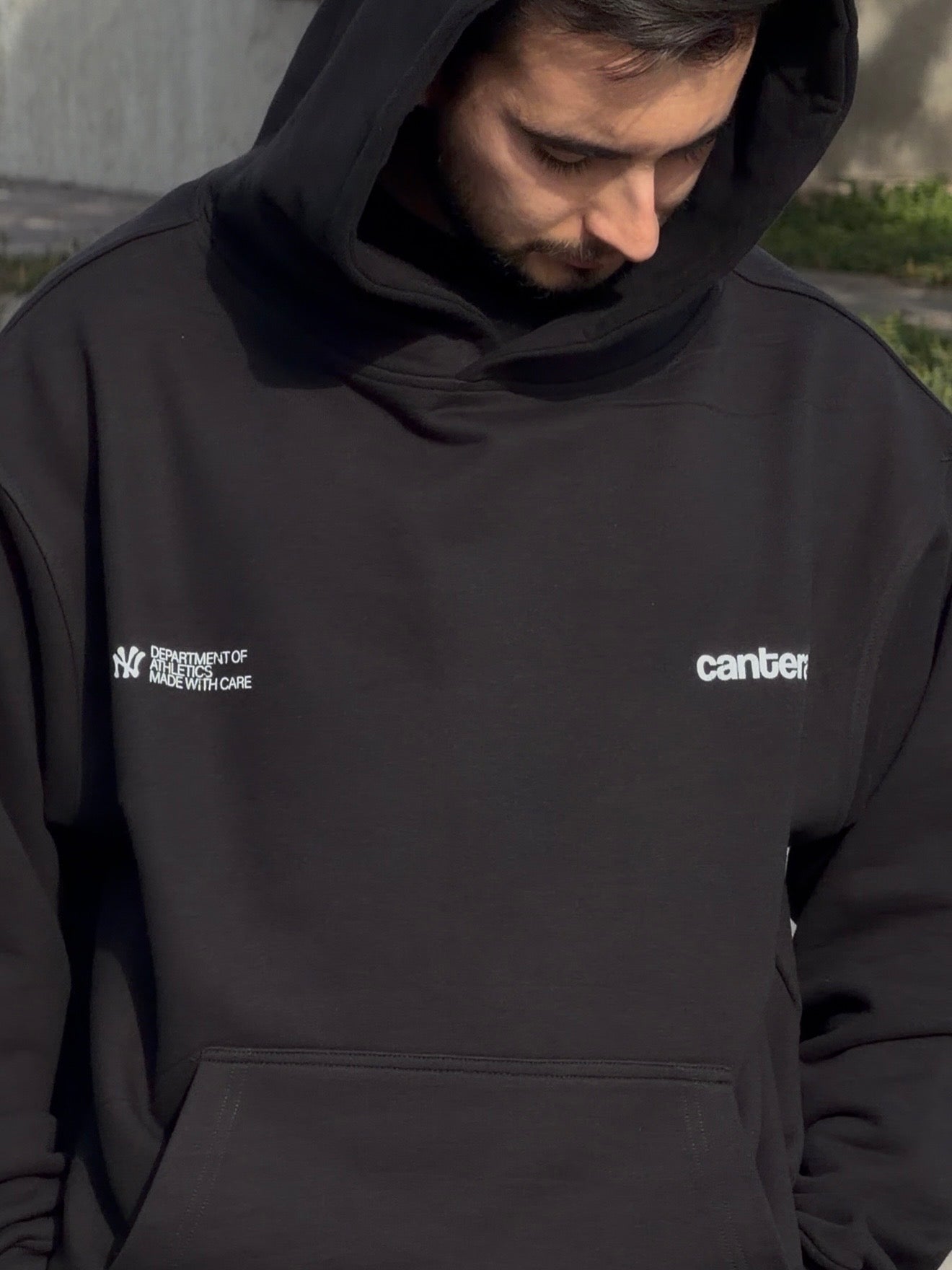 YANKEES BLACK HEAVYWEIGHT HOODIE