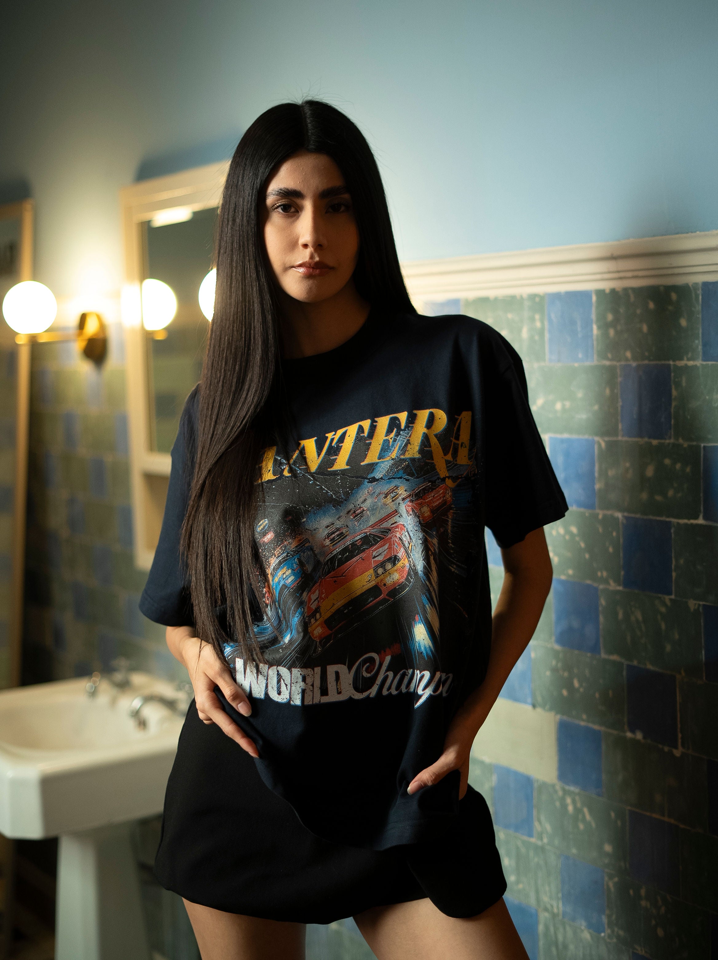 WORLD CHAMPION NAVY T-SHIRT