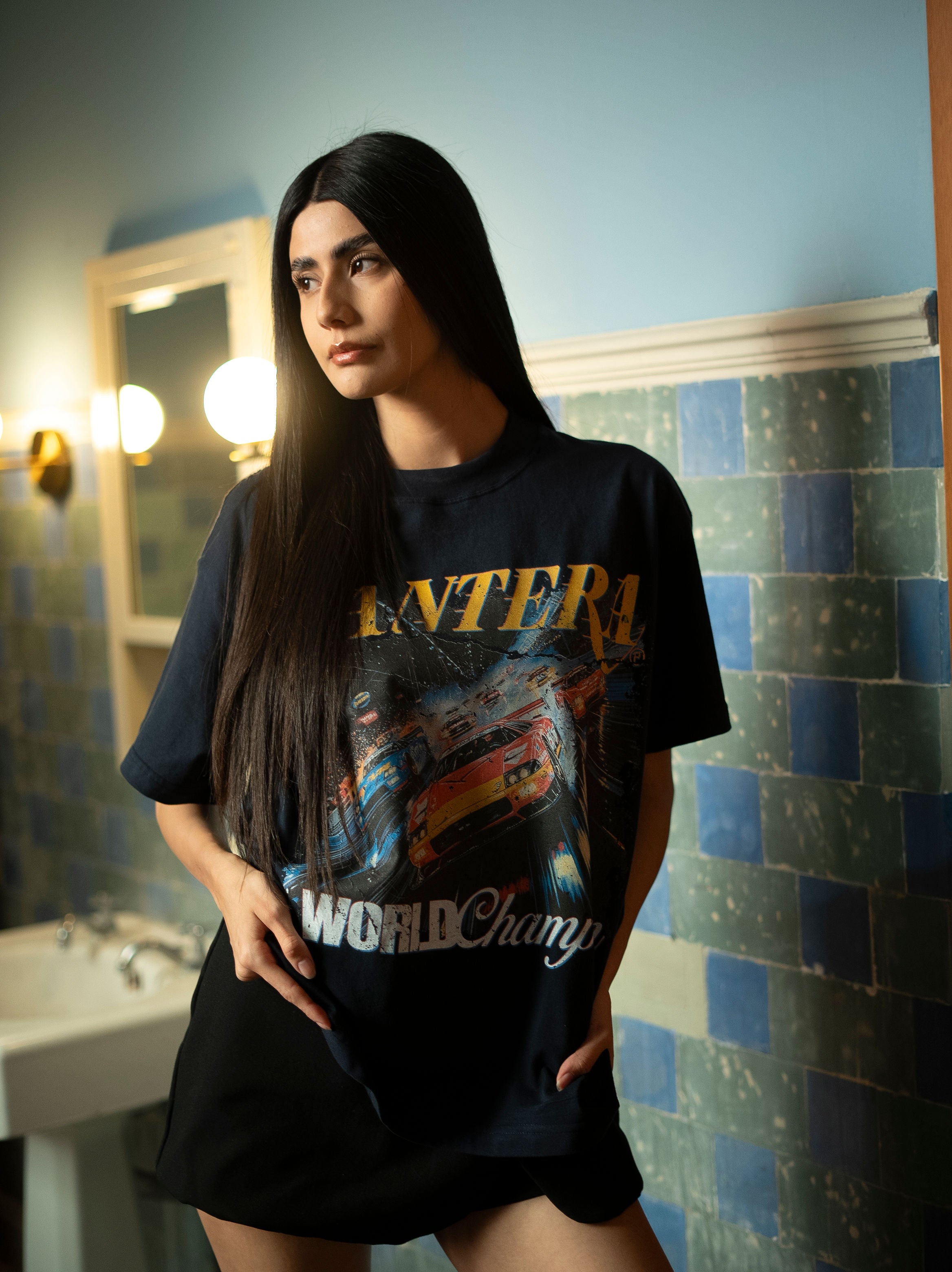 WORLD CHAMPION NAVY T-SHIRT