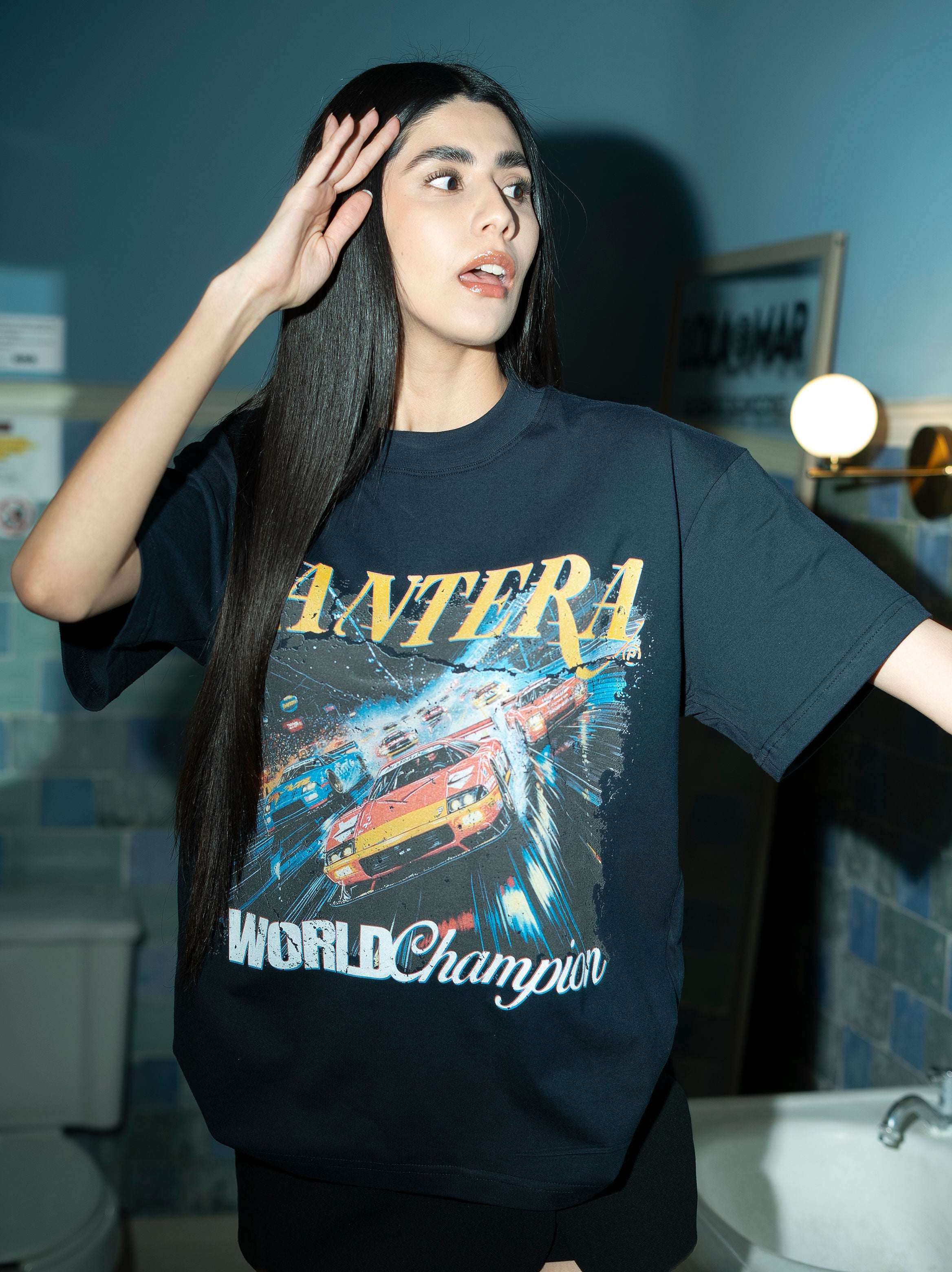 WORLD CHAMPION NAVY T-SHIRT