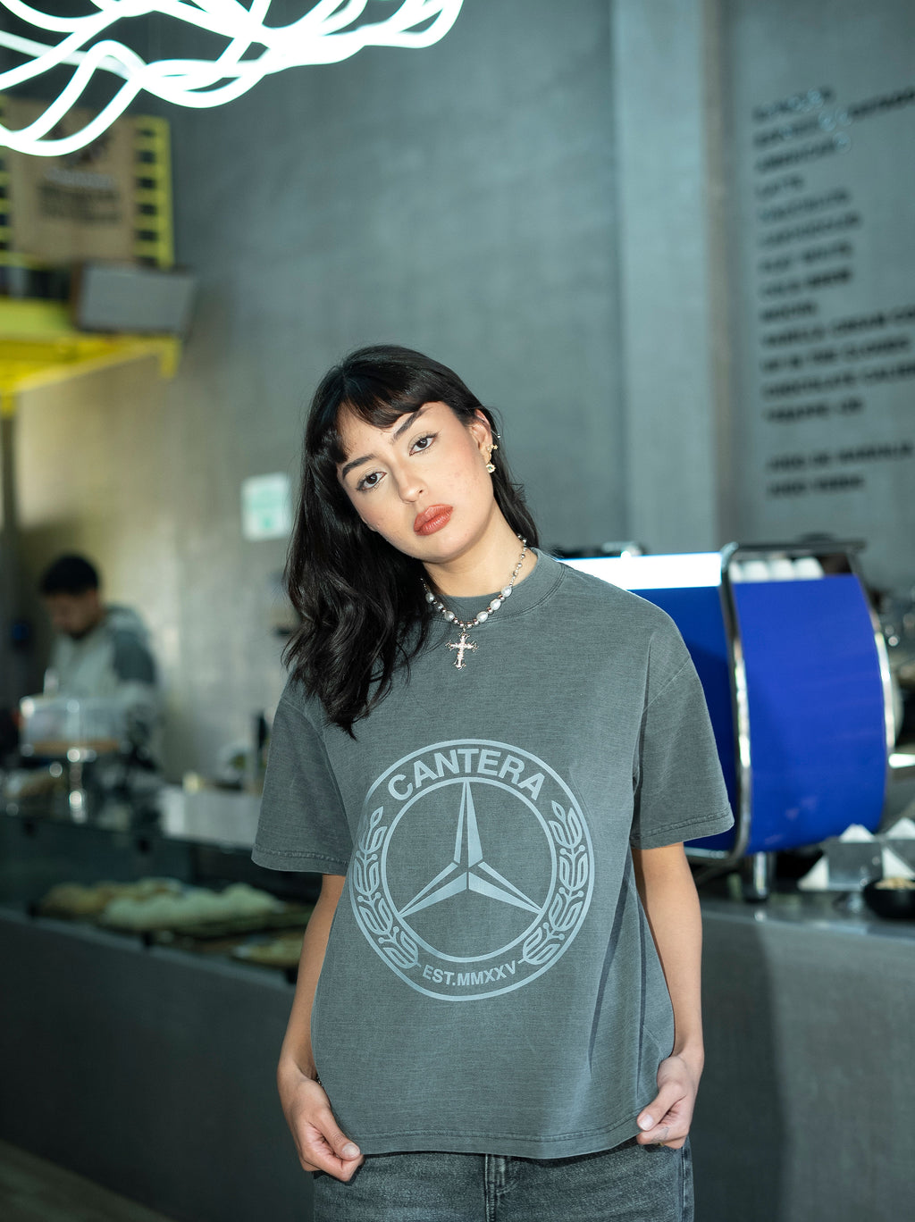MERCEDES GRAY T-SHIRT