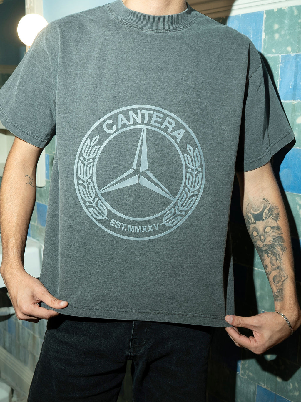 MERCEDES GRAY T-SHIRT