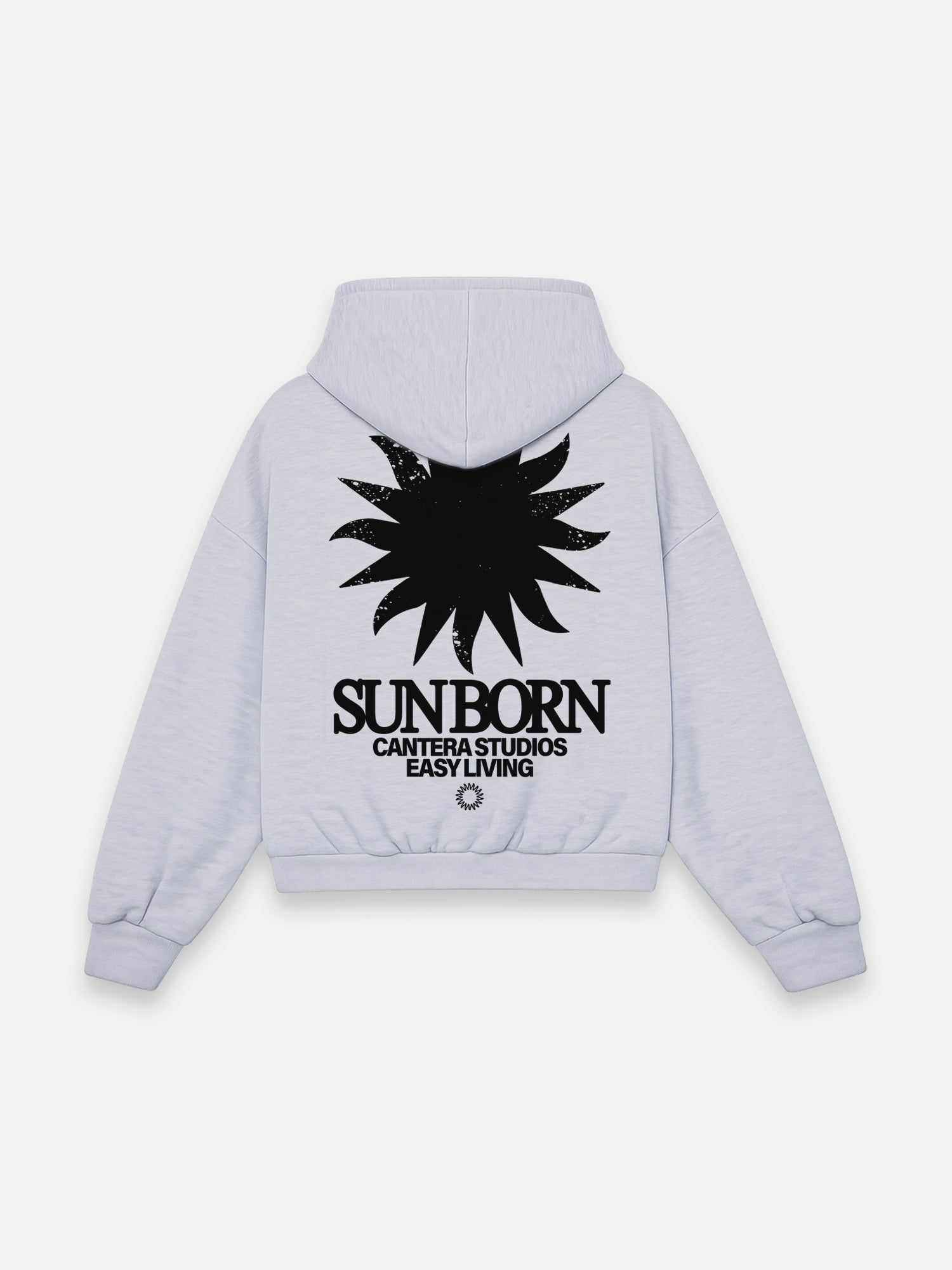 SUN-BORN ASH GREY HOODIE