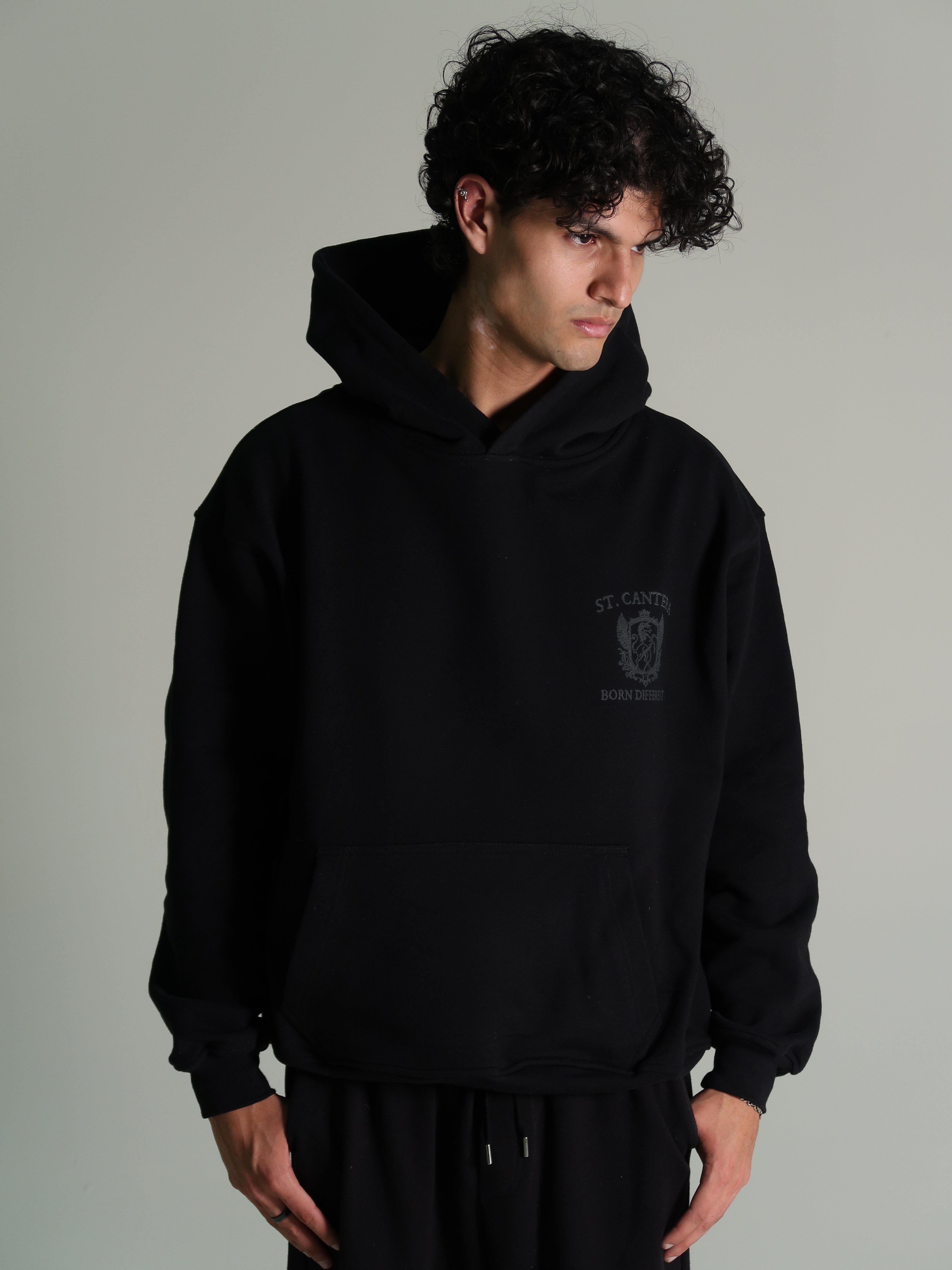 ST. CANTERA BLACK HEAVYWEIGHT HOODIE