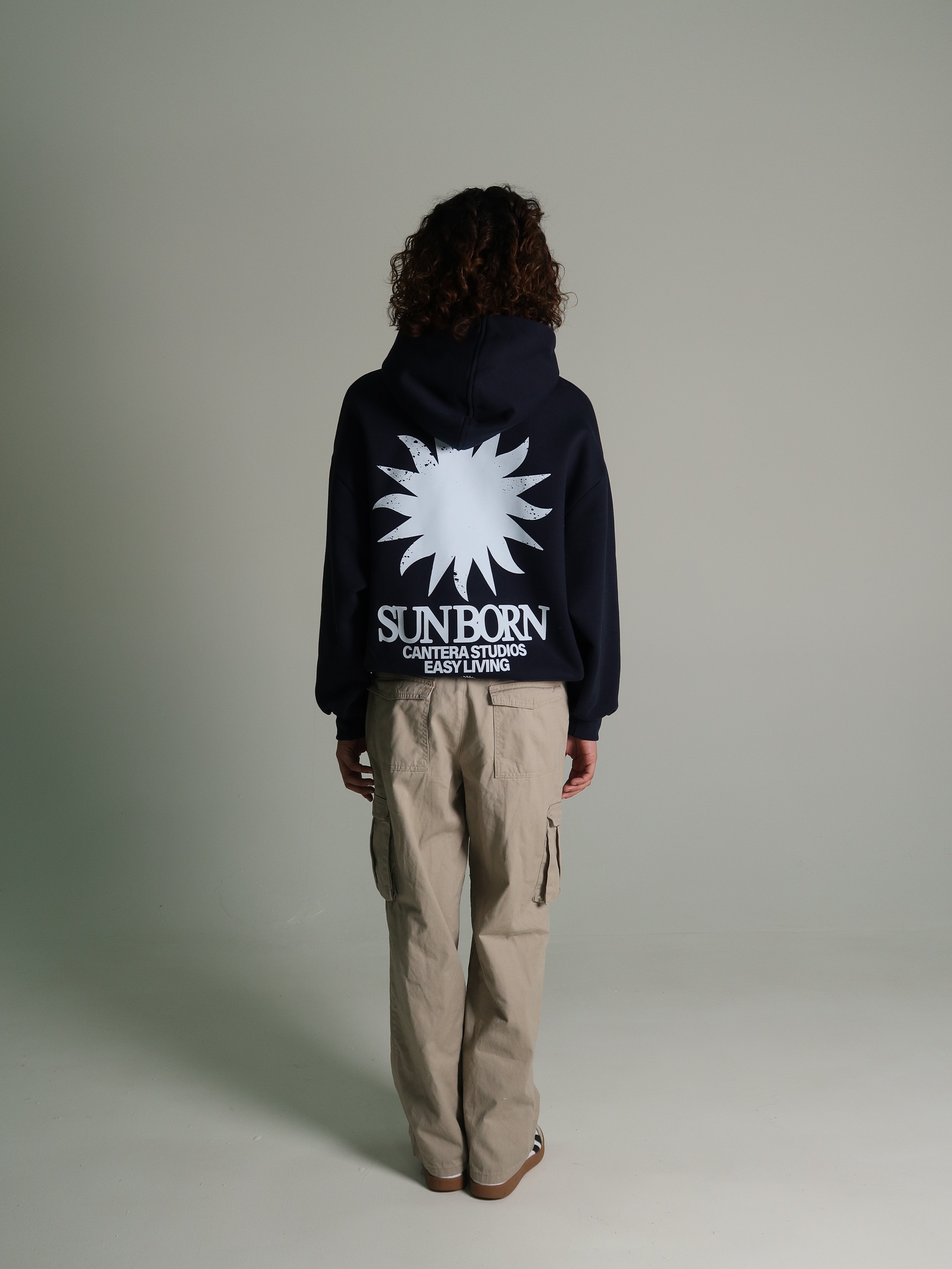 SUN-BORN NAVY HOODIE