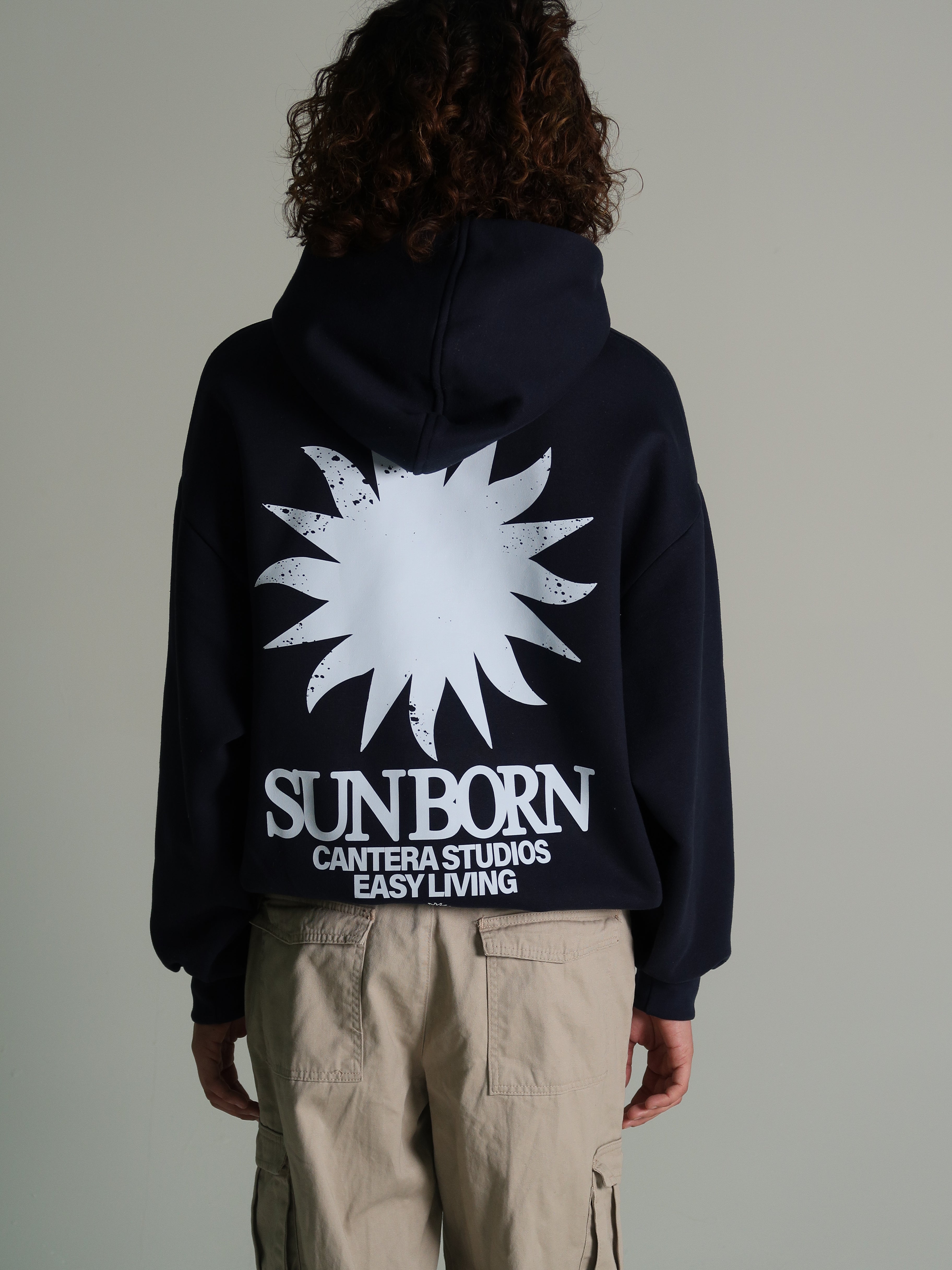 SUN-BORN NAVY HOODIE
