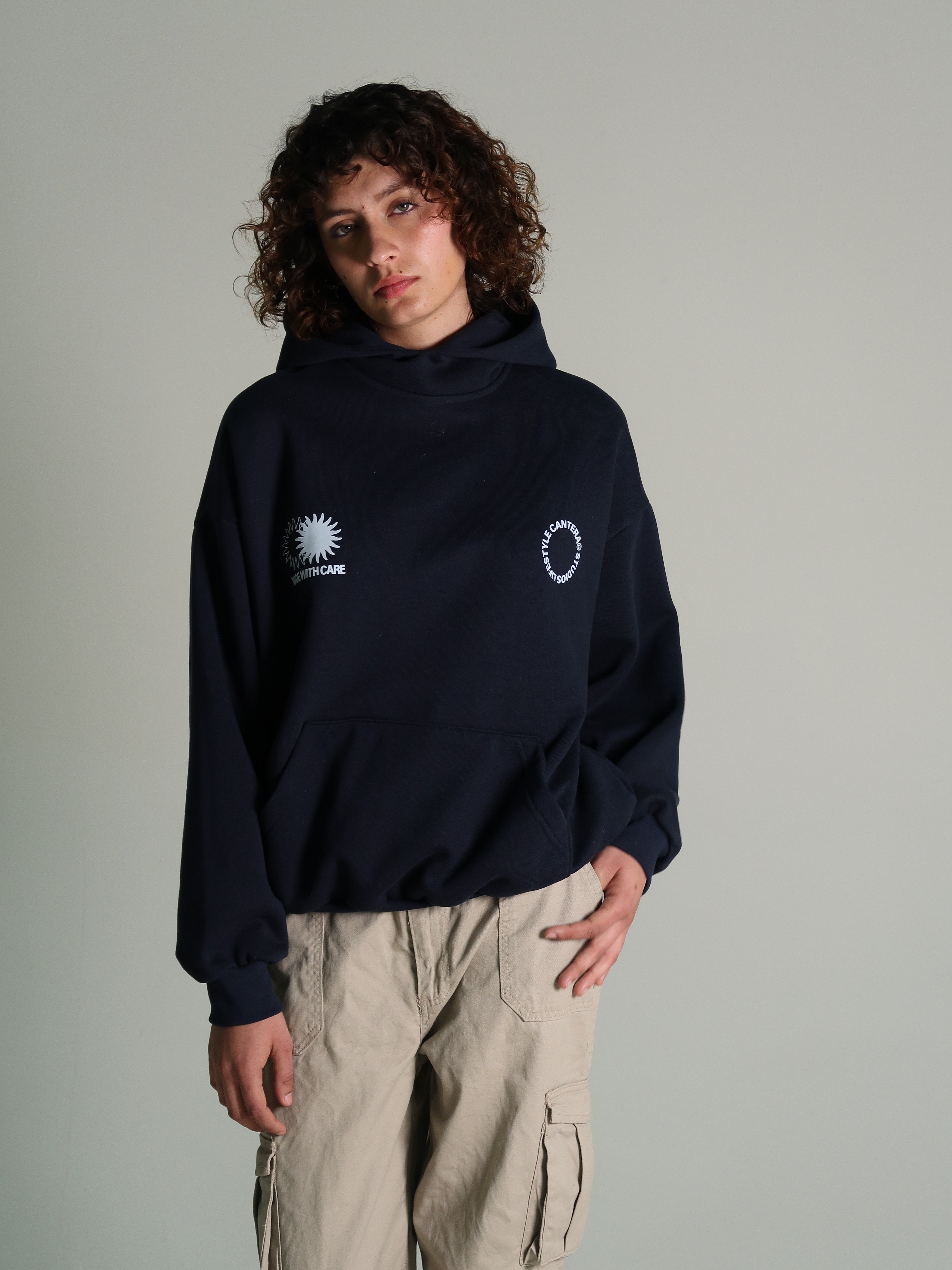 SUN-BORN NAVY HOODIE