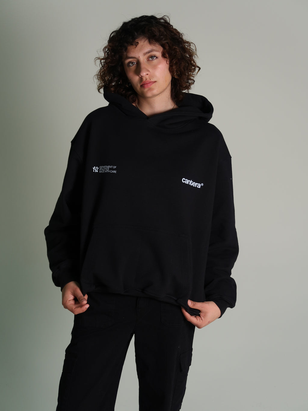 YANKEES BLACK HEAVYWEIGHT HOODIE