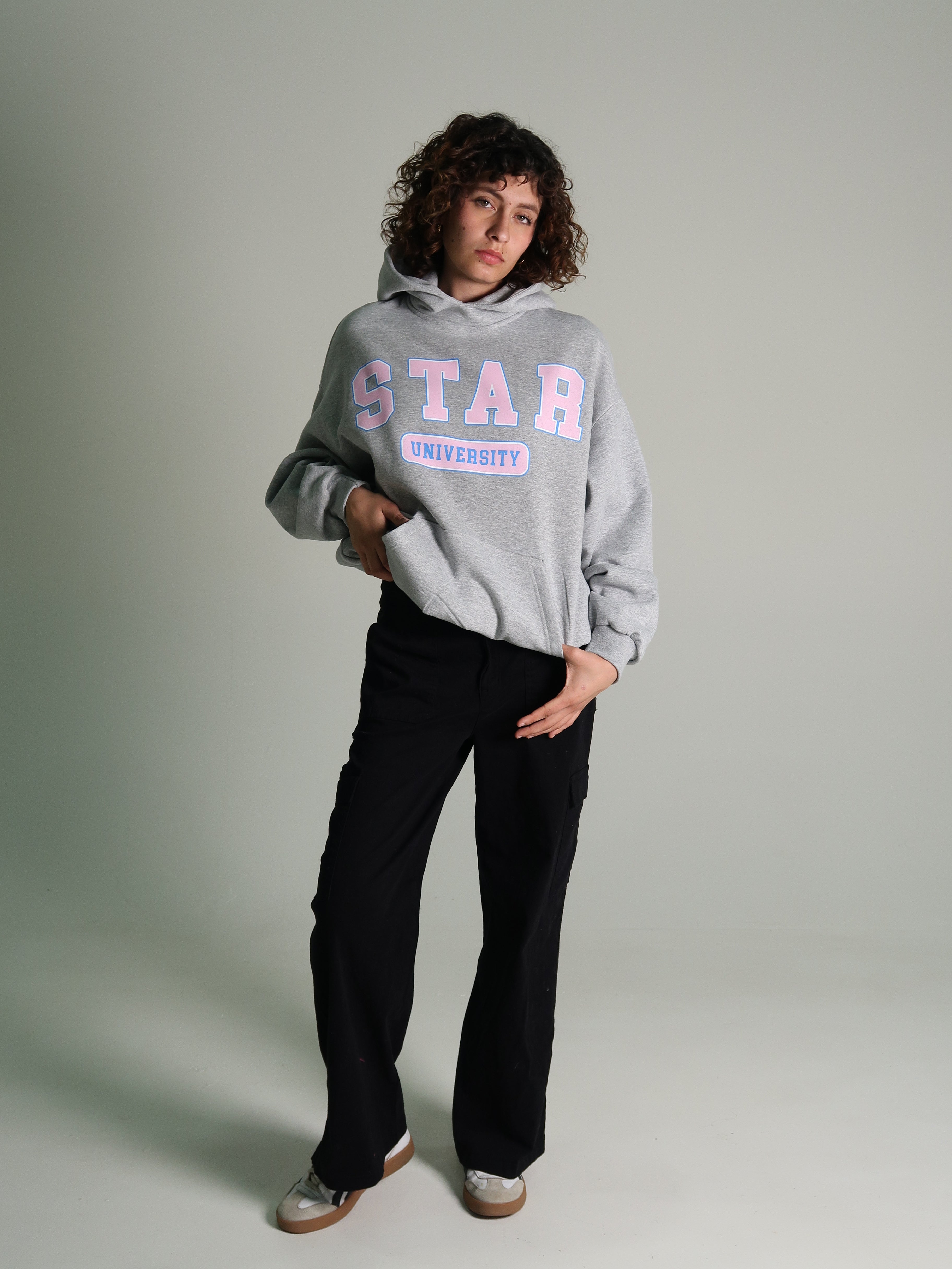 UNIVERSITY GREY HOODIE