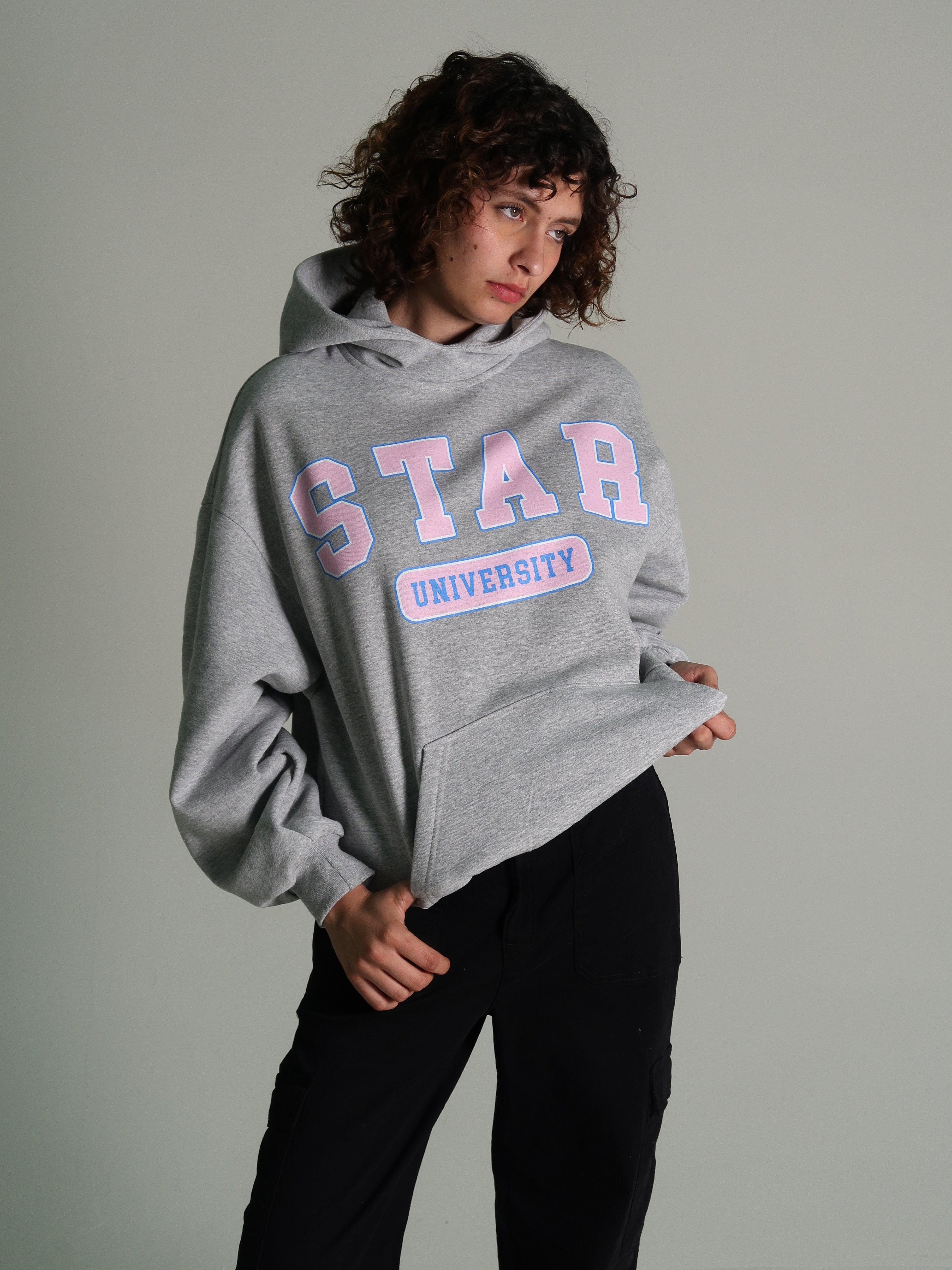 UNIVERSITY GREY HOODIE