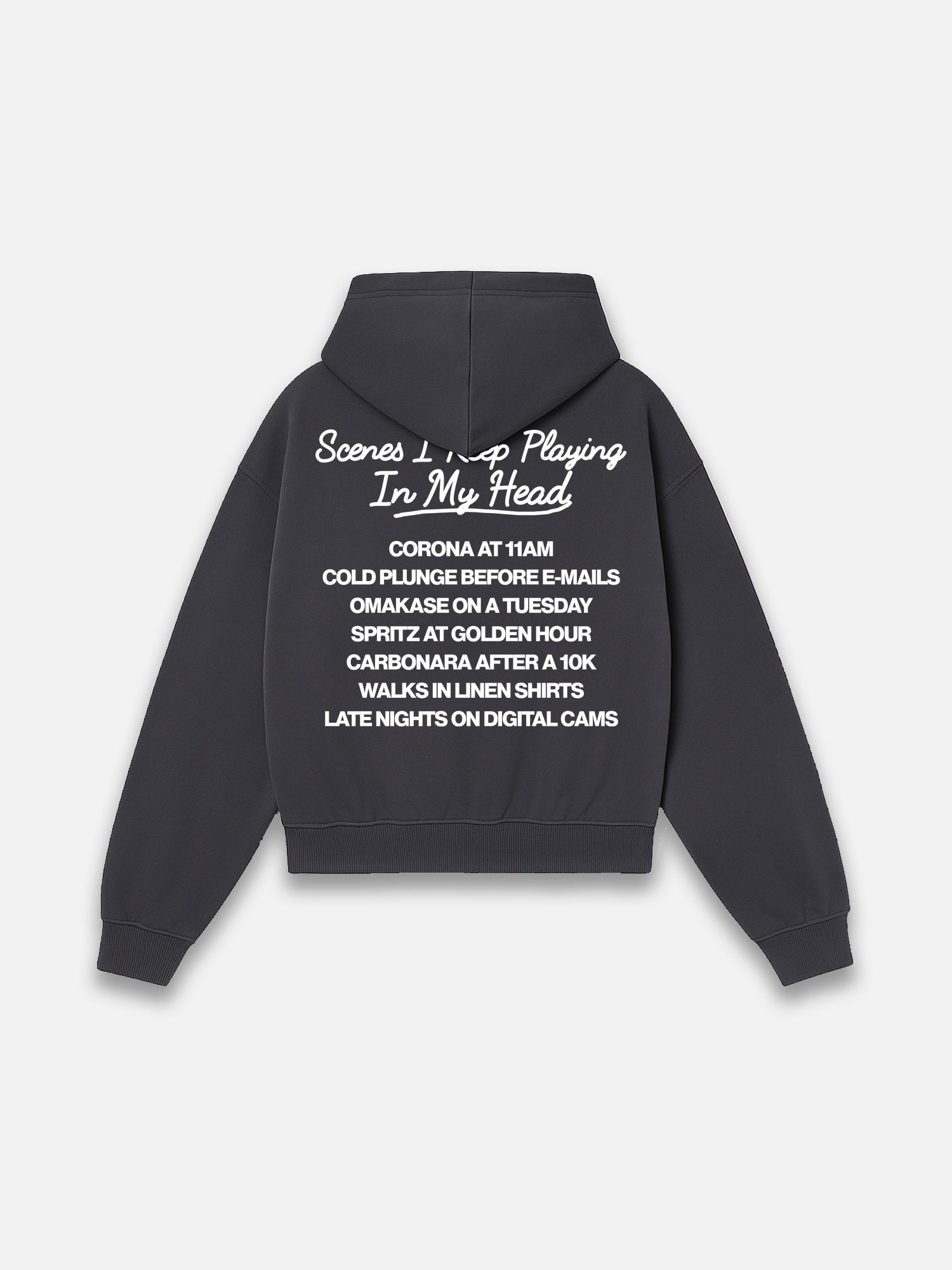 SCENES IN MY HEAD BLACK HEAVYWEIGHT HOODIE