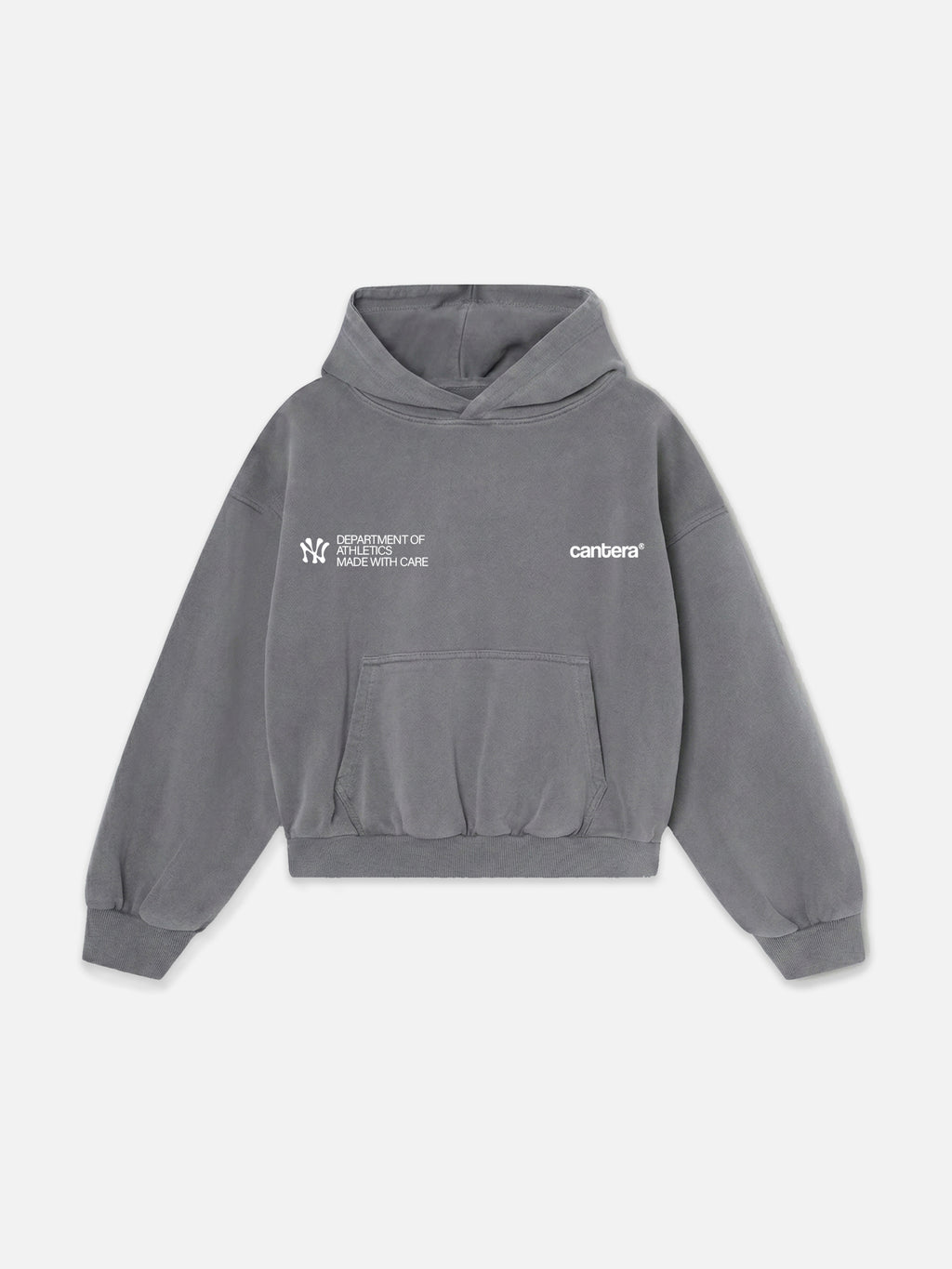 YANKEES WASHED GREY HEAVYWEIGHT HOODIE