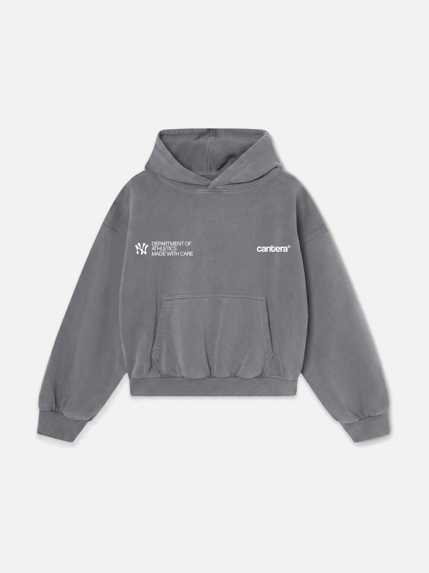 YANKEES WASHED GREY HEAVYWEIGHT HOODIE