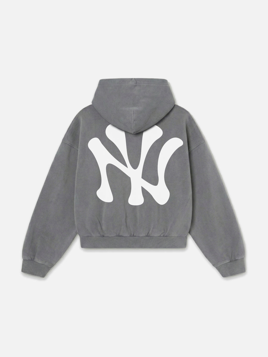 YANKEES WASHED GREY HEAVYWEIGHT HOODIE
